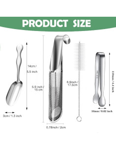 Filtro de Té Acero Inoxidable Shelling Home 2 Piezas 2