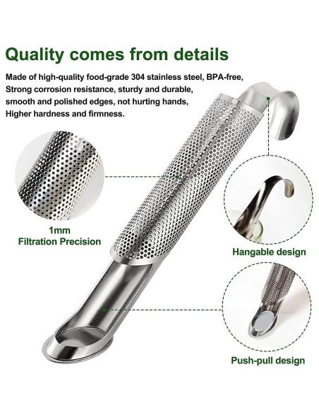 Filtro de Té Acero Inoxidable Shelling Home 2 Piezas