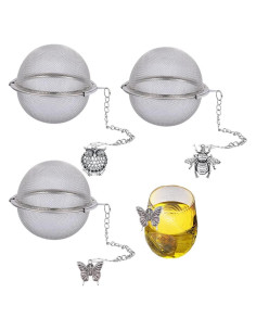 Infusores de Té MIOINEY 3 Piezas Acero Inoxidable Animal