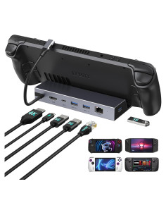 Dock 6-en-1 para Steam Deck 4K 60Hz - Iavkyu
