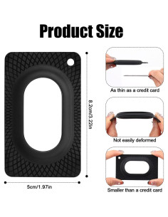 Soportes para Cartera PEUTIER 2 Piezas Silicona Negra 2