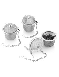 Coladores de Té DOPUDO 3pcs Acero Inoxidable 304 Malla Fina