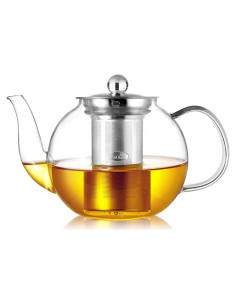 Tetera de Vidrio CNGLASS 600ml con Infusor Removible