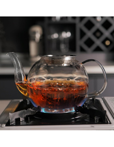Tetera de Vidrio CNGLASS 600ml con Infusor Removible