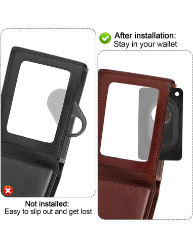 Soportes para Cartera PEUTIER 2 Piezas Silicona Negra