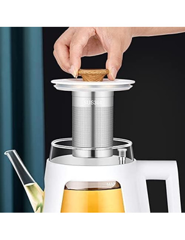 Hervidor Eléctrico TopWit 1.0L con Infusor Acero Inoxidable