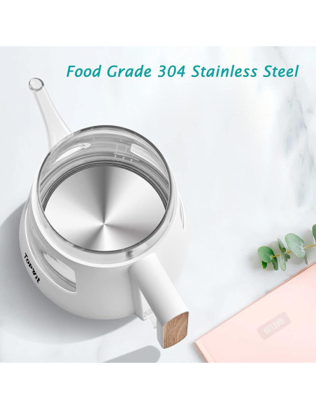 Hervidor Eléctrico TopWit 1.0L con Infusor Acero Inoxidable