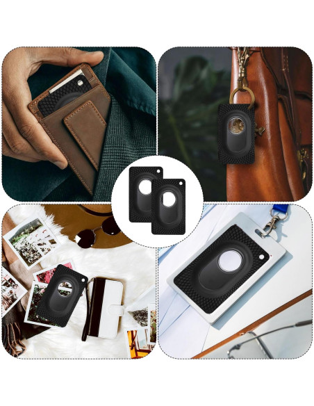 Soportes para Cartera PEUTIER 2 Piezas Silicona Negra