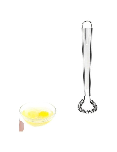Batidor de Huevo Manual Jizlan de Acero Inoxidable 20 cm