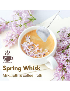 Espumador de Leche VOMELON Recargable 3 Velocidades Rosa 2