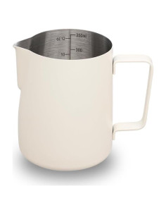 Pitcher de Leche Acero Inoxidable Watchget 350ml Blanco