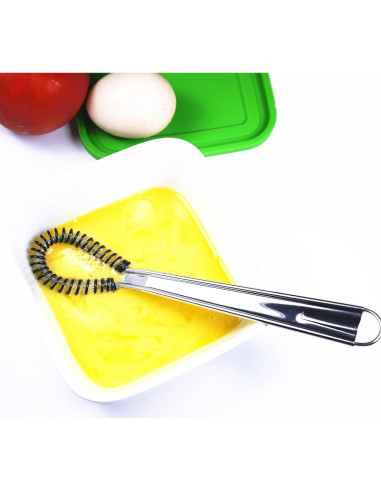 Batidor de Huevo Mini i Kito de Acero Inoxidable 20.3 cm