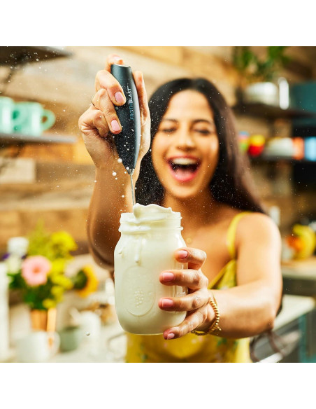 Espumador de Leche Eléctrico FrothBlast Negro 22.86 cm