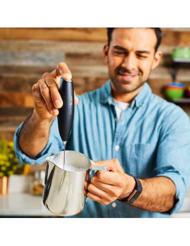 Espumador de Leche Eléctrico FrothBlast Negro 22.86 cm