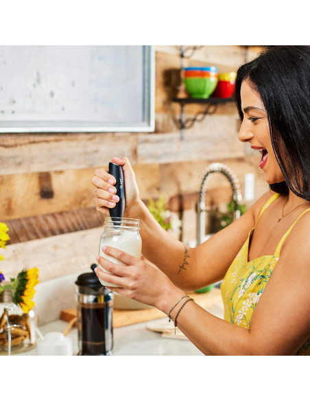 Espumador de Leche Eléctrico FrothBlast Negro 22.86 cm