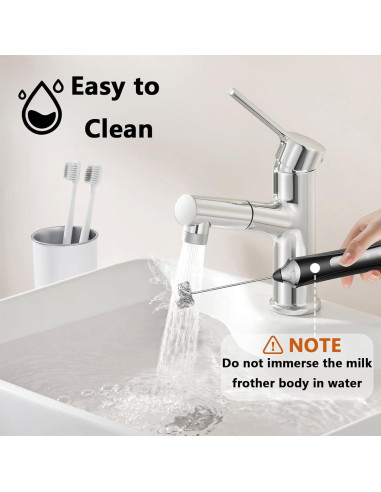 Espumador de Leche Collwin Recargable 3 Velocidades Acero Inoxidable