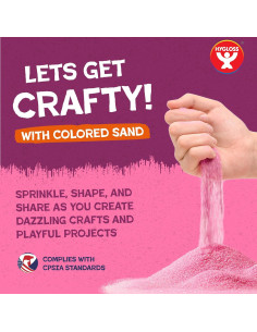 Arena de Jugar Colorida Hygloss 1,36 kg - Arte Navideño 2