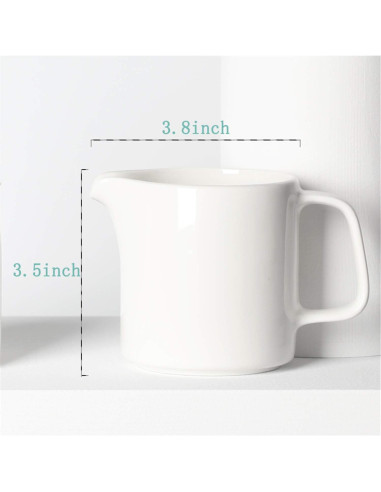 Cremera de Cerámica ONTUBE 283.5 ml para Café y Leche