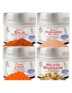 Colección Sazonadores Gourmet Gustus Vitae - 4 Mezclas Naturales