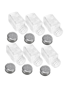 Juego de 6 Tarros de Especias de Vidrio Ciieeo 9x3.5cm