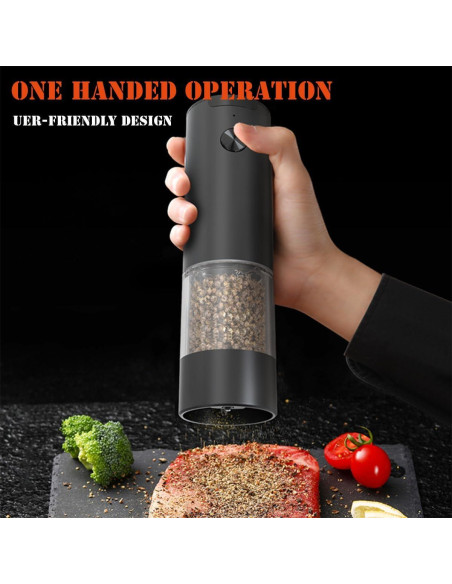 Juego de Molinillos Eléctricos Aisining 95ml con Luz LED