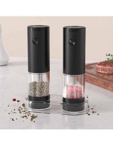 Juego de Molinillos Eléctricos Aisining 95ml con Luz LED