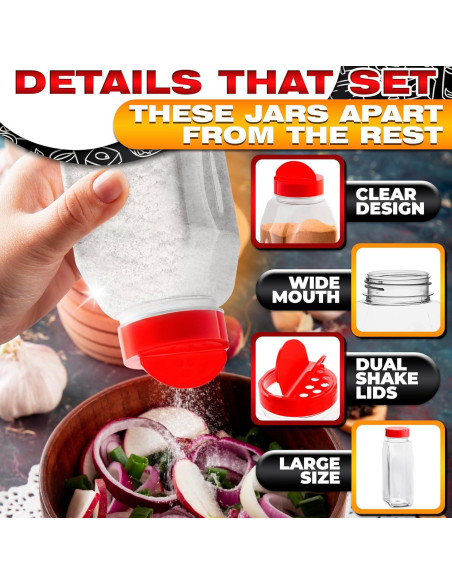 Contenedor de Especias Busichka 32oz Transparente Hermético