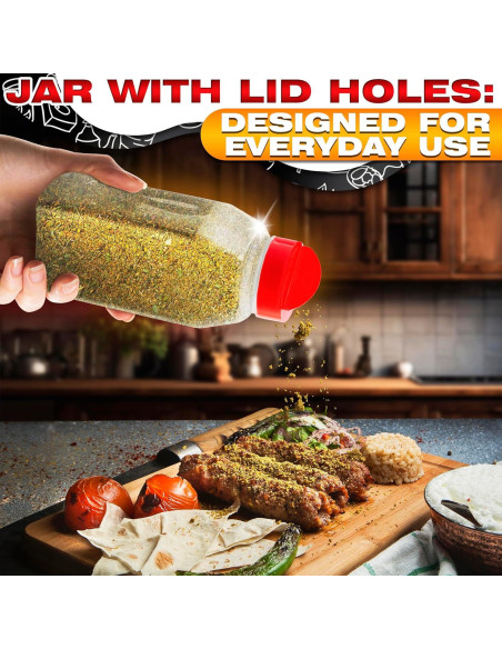 Contenedor de Especias Busichka 32oz Transparente Hermético