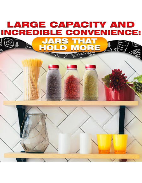 Contenedor de Especias Busichka 32oz Transparente Hermético