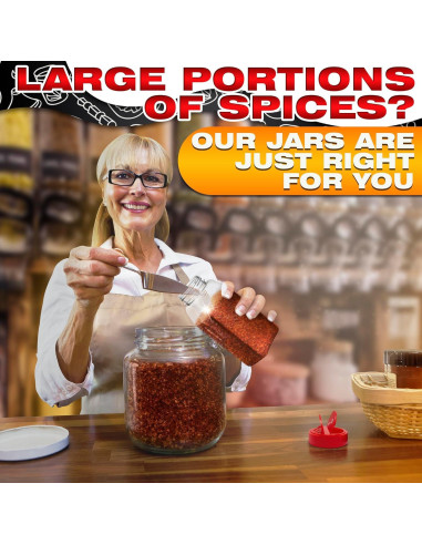 Contenedor de Especias Busichka 32oz Transparente Hermético