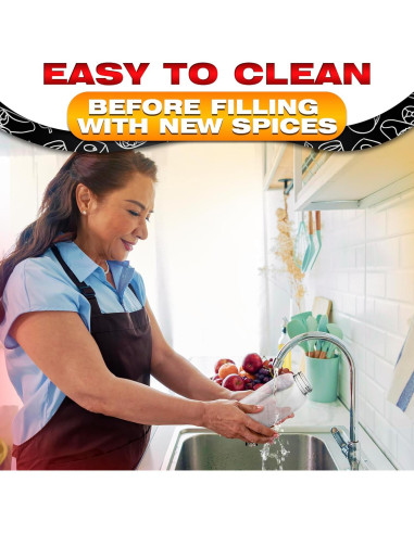 Contenedor de Especias Busichka 32oz Transparente Hermético