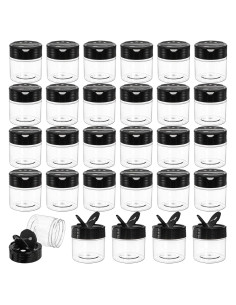 Foraineam 30 Tarros Plásticos Transparentes 113.4g para Especias