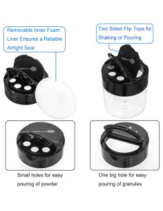 Foraineam 30 Tarros Plásticos Transparentes 113.4g para Especias 2