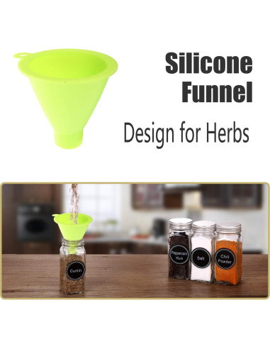 Conjunto de 48 Tarros de Especias de Vidrio SWOMMOLY 118ml