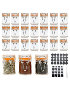 Frascos de vidrio para especias Homelike Style 50ml - 24 unidades