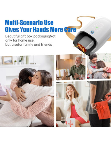 Masajeador de Mano Ehightop Sin Cable con Calor y Compresión