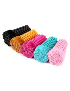 500 Varitas de Máscara Desechables Tbestmax para Pestañas y Cejas