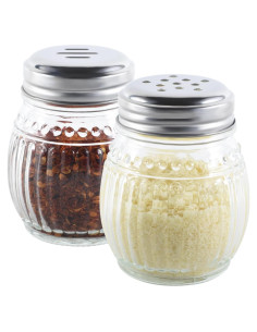 Juego de Saleros y Pimenteros Wongblee 170g Vidrio Inoxidable