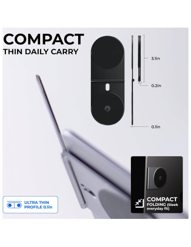 Soporte Magnético Rolling Square Edge Pro Core - Negro