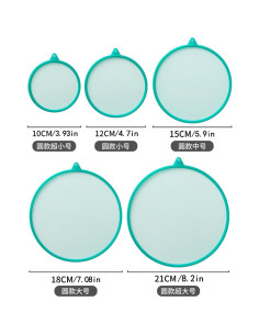 Cubiertas de Silicona Reutilizables KJXXXXX - 3 Piezas Verde 2
