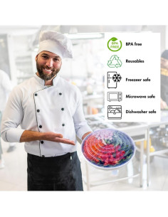 Tapas de Silicona Reutilizables RT4 - 6 Pcs - Resistentes al Calor 2