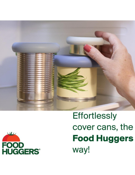 Cubiertas para Latas Food Huggers 3 Piezas Silicona Azul