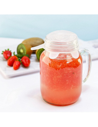 Paquete de 6 tapas de silicona Ekological 7 a 21 cm reutilizables