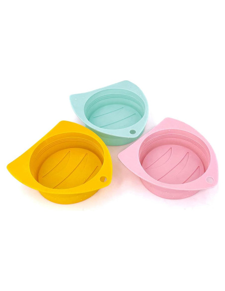 Paquete de 3 tapas de silicona reutilizables Kwispel 7.54 cm Paquete de 3 tapas de silicona reutilizables Kwispel 7.54 cm