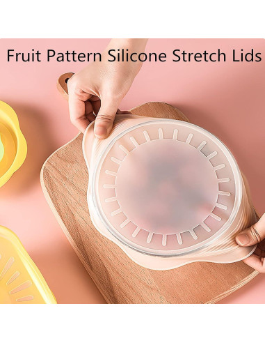 Juego de 6 Tapas de Silicona Comais para Alimentos Multicolor