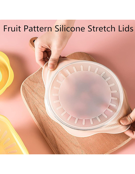 Juego de 6 Tapas de Silicona Comais para Alimentos Multicolor