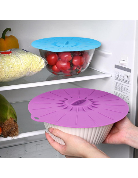 Set 7 Tapas de Silicona Forysar Reutilizables para Alimentos Set 7 Tapas de Silicona Forysar Reutilizables para Alimentos