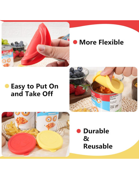 2 Tapas de Silicona para Latas de 3.2 Pulgadas Purekra