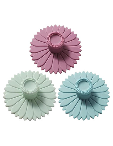 Cubiertas de Silicona MAQMAQQ para Tazas - Juego de 3 Multicolor
