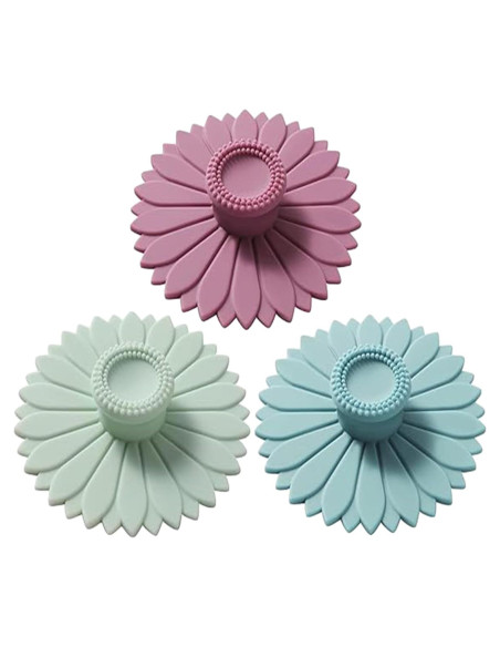 Cubiertas de Silicona MAQMAQQ para Tazas - Juego de 3 Multicolor
